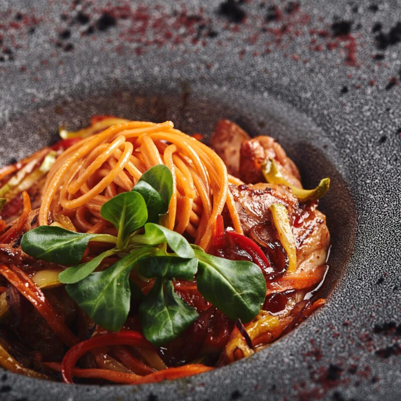 Pasta con Salsa de Chile Red Fresno